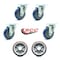Service Caster Regency 600UBCKIT6 U-Boat Cart Caster and Wheel Replacement Set - REG-20S414-PPUB-BLUE-TP2-4-PPUD820-2 - alternate 4